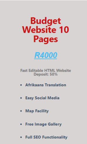 Budget website 10 Pages