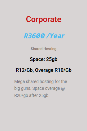 Corporate Hosting