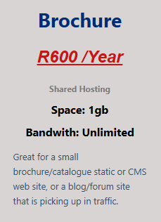 Brochure Hosting
