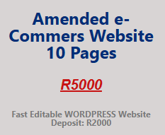 Amended e-Commers Website 10 Pages